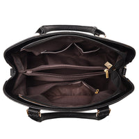 Vegan Leather Shoulder Bag - Eliza-Black-State of Style