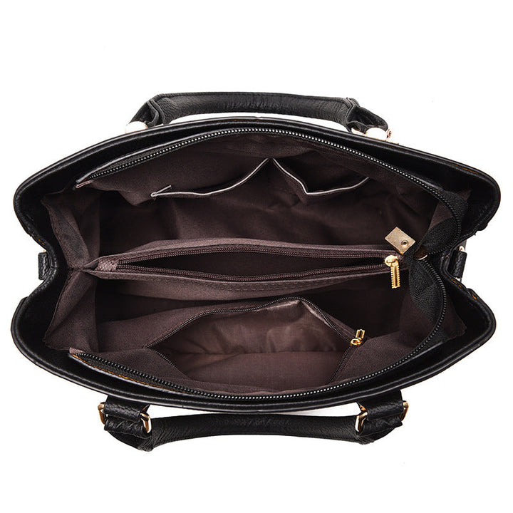 Vegan Leather Shoulder Bag - Eliza-Black-State of Style