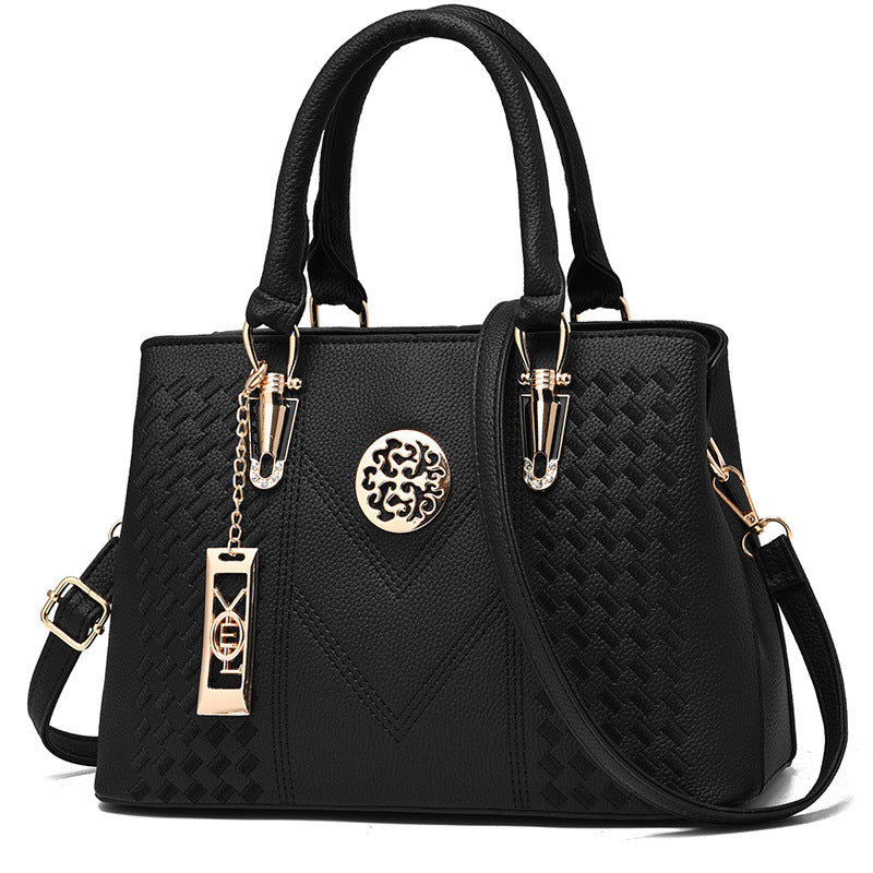 Vegan Leather Shoulder Bag - Eliza-Black-State of Style