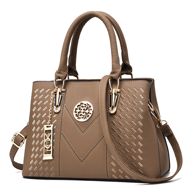 Vegan Leather Shoulder Bag - Eliza-Khaki-State of Style