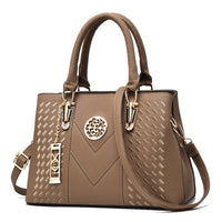 Vegan Leather Shoulder Bag - Eliza-Khaki-State of Style