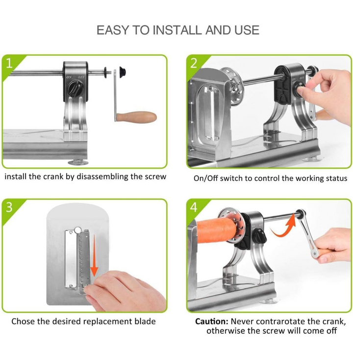 Vegetable Spiralizer with 6 Blades-State of Style