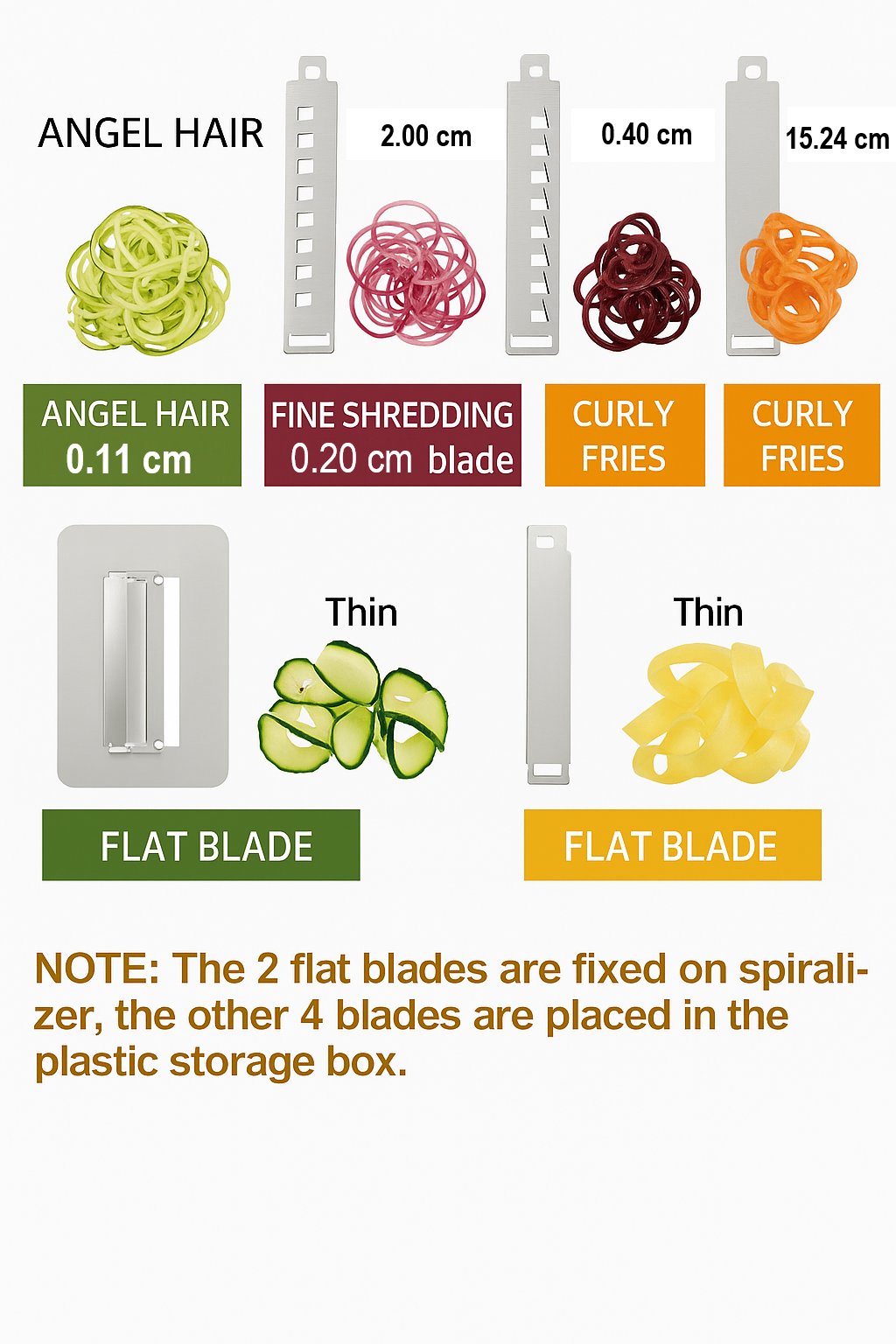 Vegetable Spiralizer with 6 Blades-State of Style