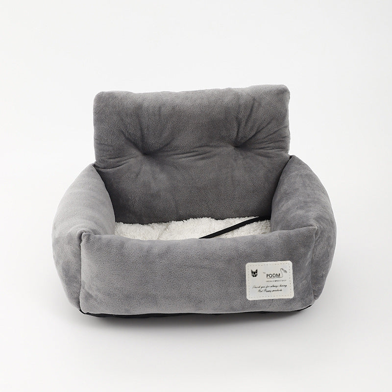 Veilige Honden Autostoel - CozyCanine-Grey-S (44x35x27cm)-State of Style