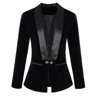 Velvet Ladies Blazer - Vivienne-Black-S-State of Style