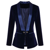 Velvet Ladies Blazer - Vivienne-Black-XS-State of Style
