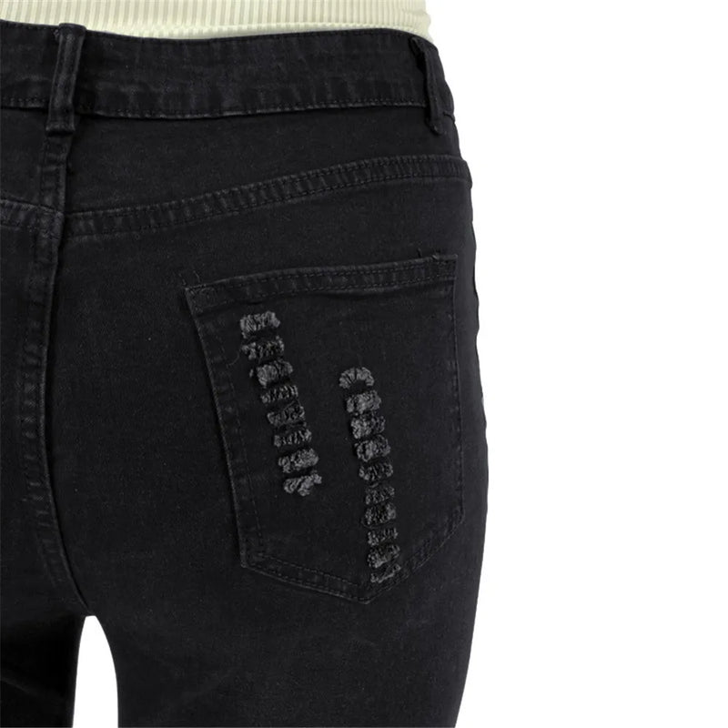 Velvet Plus-Size Stretch Flared Jeans-Light Blue-2XL-State of Style