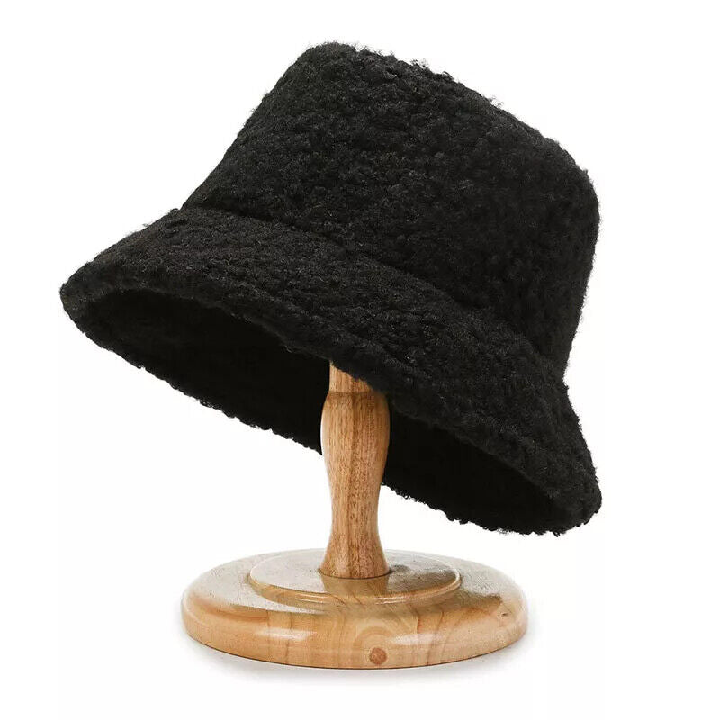 Venus Teddy Bucket Hat | Warm and Stylish-Black-State of Style