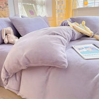 Verdict Flanellen Fleece Duvet Cover - CozyCover-Purple-150x200cm-State of Style