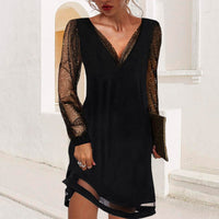 Versatile and Classic V-Neck Dress – Mila-State of Style