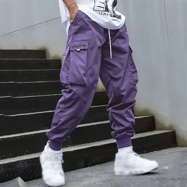 Versatile Cargo Trousers for Men - Jens-Purple-M-State of Style