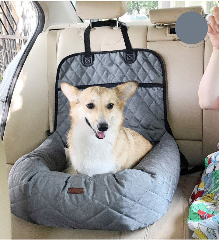 Versatile Dog Car Seat - SafeRide-Grey-State of Style
