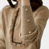 Versatile Khaki Ladies' Blouse - Nora-State of Style