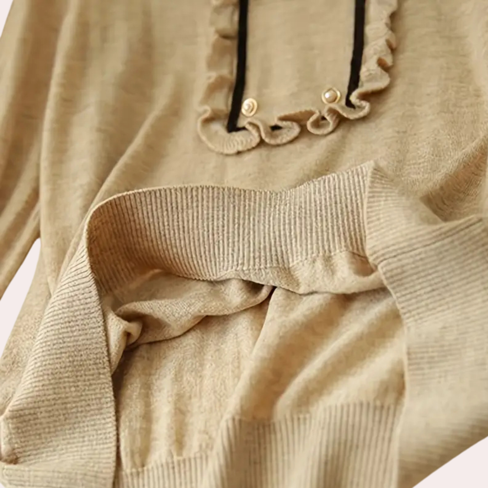 Versatile Khaki Ladies' Blouse - Nora-State of Style