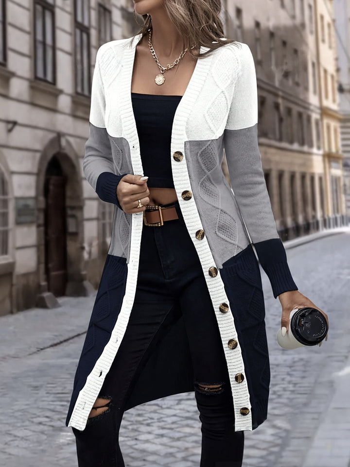 Versatile Long Sleeve Vest - Celeste-Grey-S-State of Style