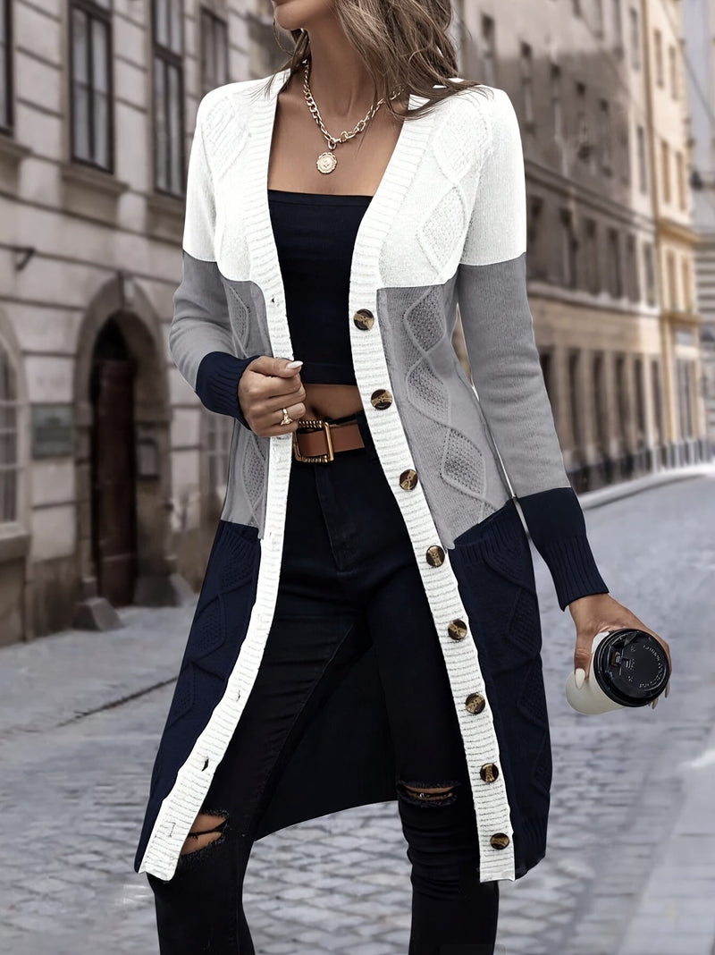 Versatile Long Sleeve Vest - Celeste-Grey-S-State of Style