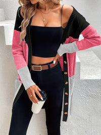 Versatile Long Sleeve Vest - Celeste-Pink-S-State of Style