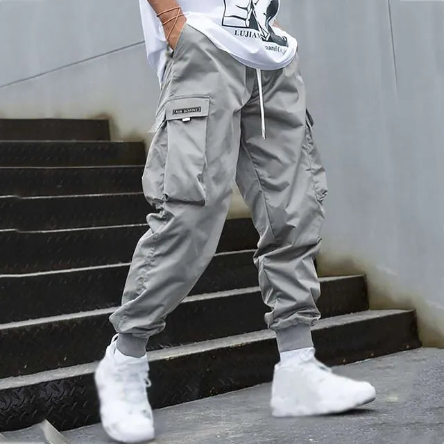 Versatile Men's Cargo Pants - Jens-Black-M-State of Style