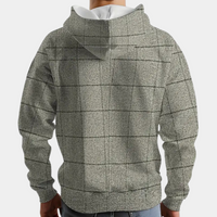 Versatile Men's Hoodie with Check Pattern - Lucian-S-State of Style