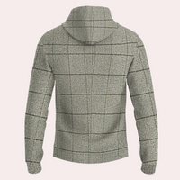 Versatile Men's Hoodie with Check Pattern - Lucian-S-State of Style