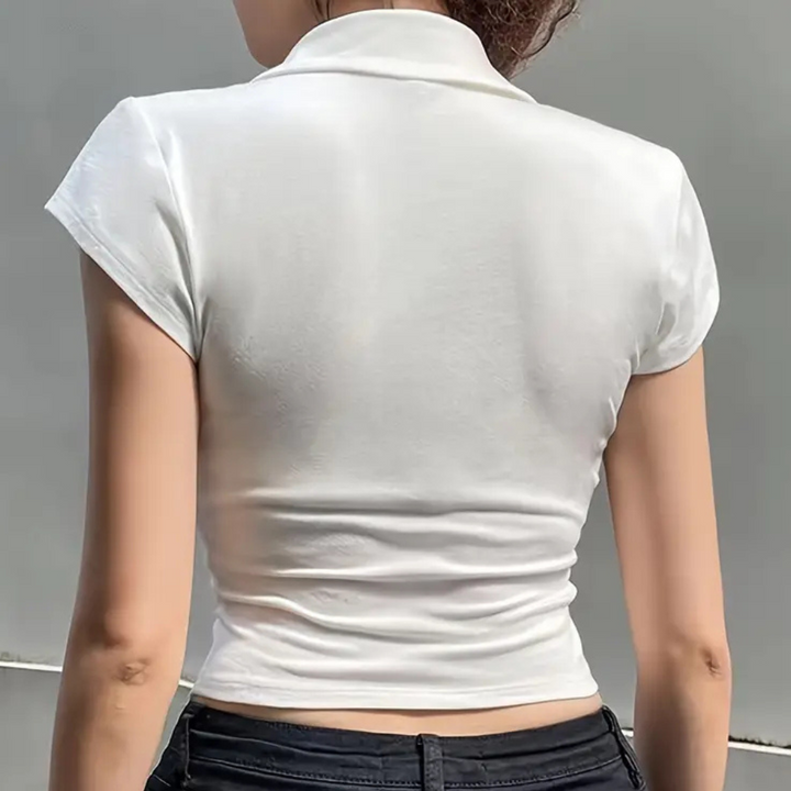 Versatile White Ladies Blouse - Nova-XS-State of Style