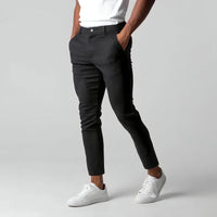 Versatile Wrinkle-Free Trousers | Stretch Mobility Pants-Black-XS-State of Style