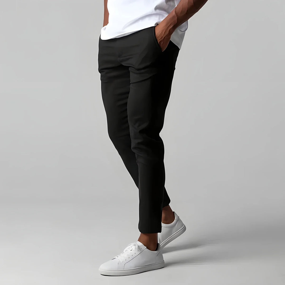 Versatile Wrinkle-Free Trousers | Stretch Mobility Pants-Black-XS-State of Style