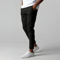 Versatile Wrinkle-Free Trousers | Stretch Mobility Pants-Black-XS-State of Style