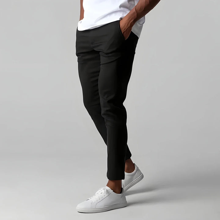 Versatile Wrinkle-Free Trousers | Stretch Mobility Pants-Black-XS-State of Style