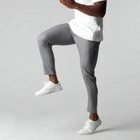 Versatile Wrinkle-Free Trousers | Stretch Mobility Pants-Black-XS-State of Style