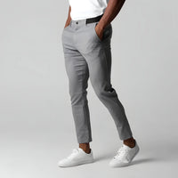 Versatile Wrinkle-Free Trousers | Stretch Mobility Pants-Gray-XS-State of Style