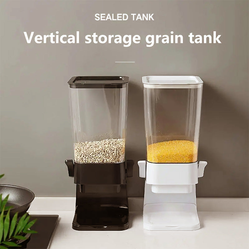 Vertical Grain Dispenser - CerealKeeper-Black-State of Style