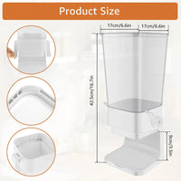 Vertical Grain Dispenser - CerealKeeper-Black-State of Style