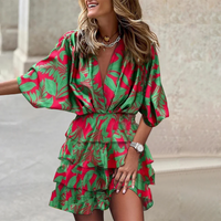 Vibrant Mini Dress - Sophie-Green-S-State of Style