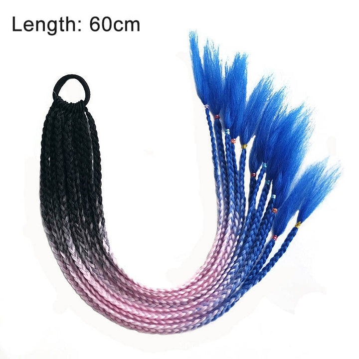 Vibrant Multi-Coloured Hair Extensions-Black Blue-State of Style