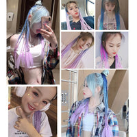 Vibrant Multi-Coloured Hair Extensions-Black Blue-State of Style