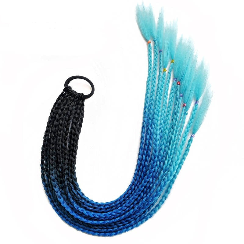 Vibrant Multi-Coloured Hair Extensions-Black Blue-State of Style