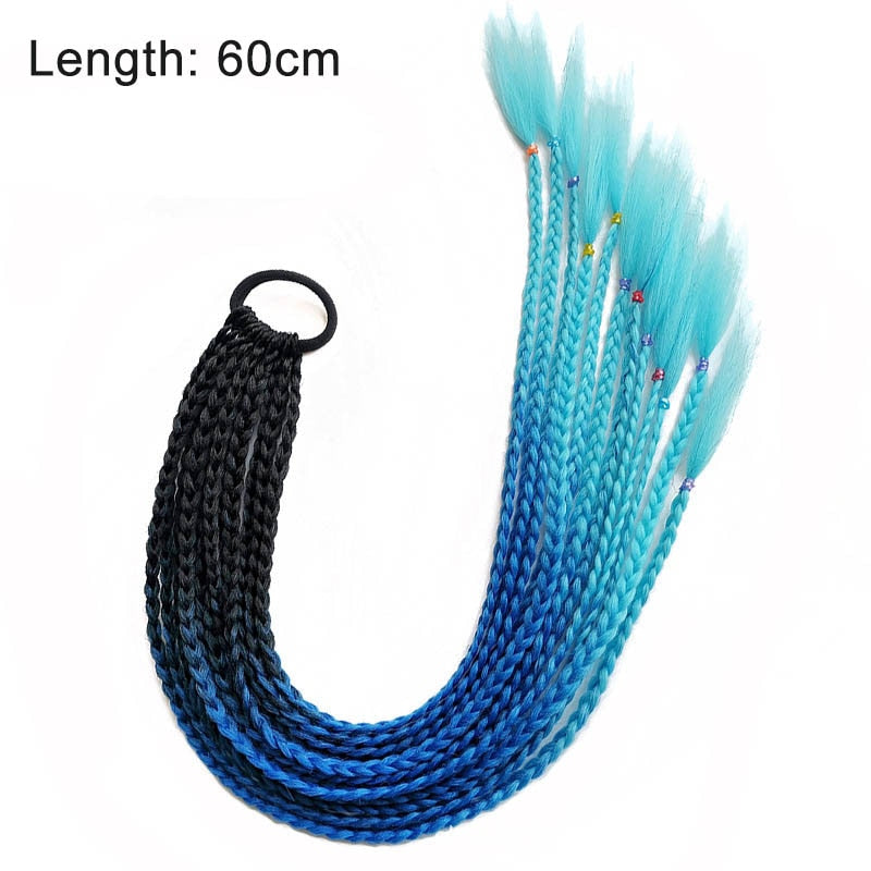 Vibrant Multi-Coloured Hair Extensions-Black Blue-State of Style