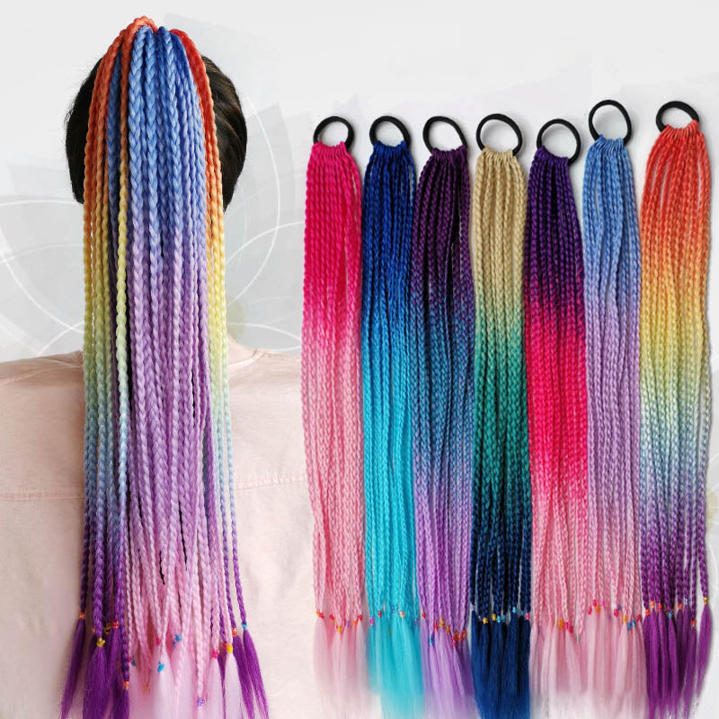Vibrant Multi-Coloured Hair Extensions-Black Blue-State of Style