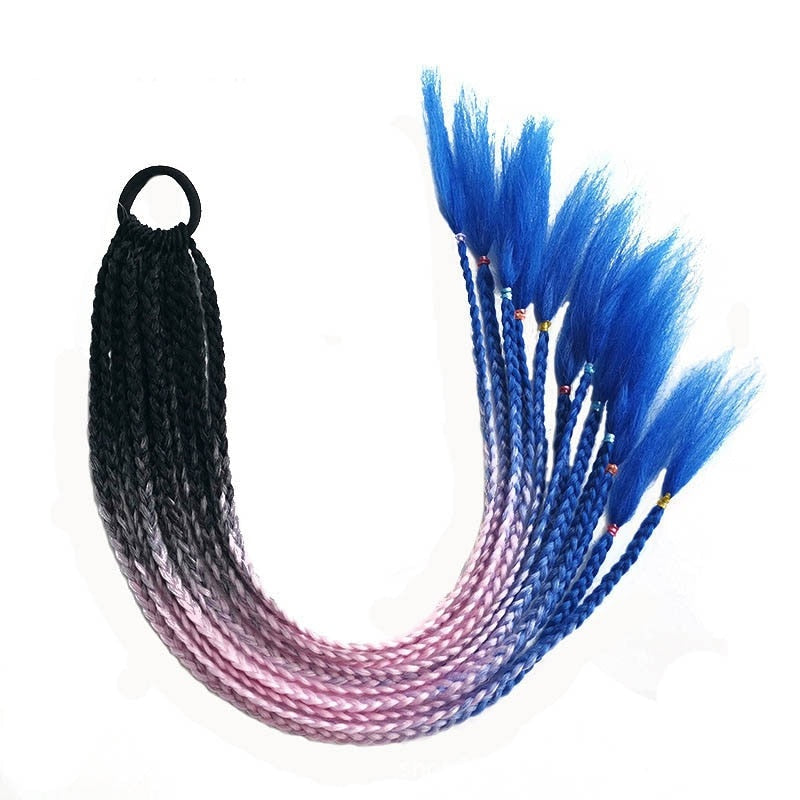 Vibrant Multi-Coloured Hair Extensions-Black Pink Blue-State of Style