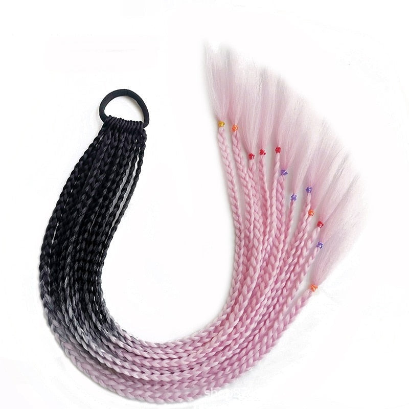 Vibrant Multi-Coloured Hair Extensions-Black Pink-State of Style