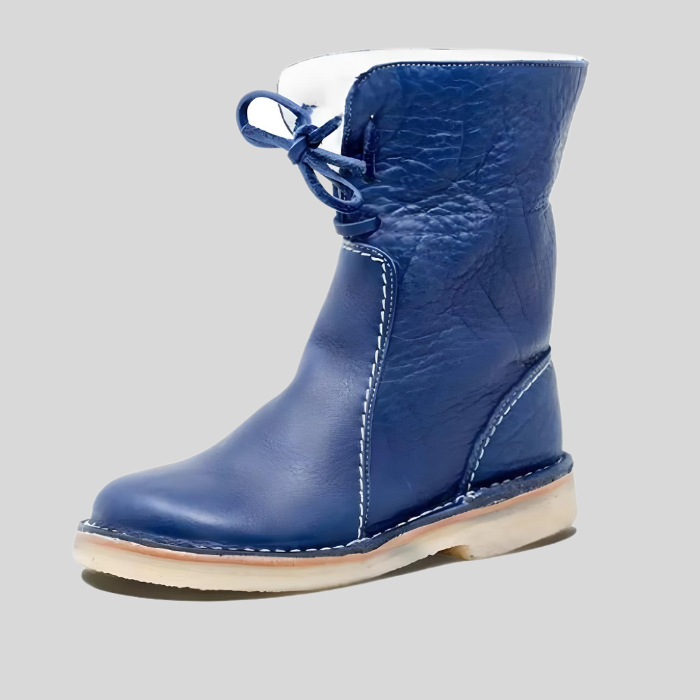 Victoria High-Top Winter Boots – Lace-Up Shoes with Faux Fur Lining-Blue-4.5-State of Style