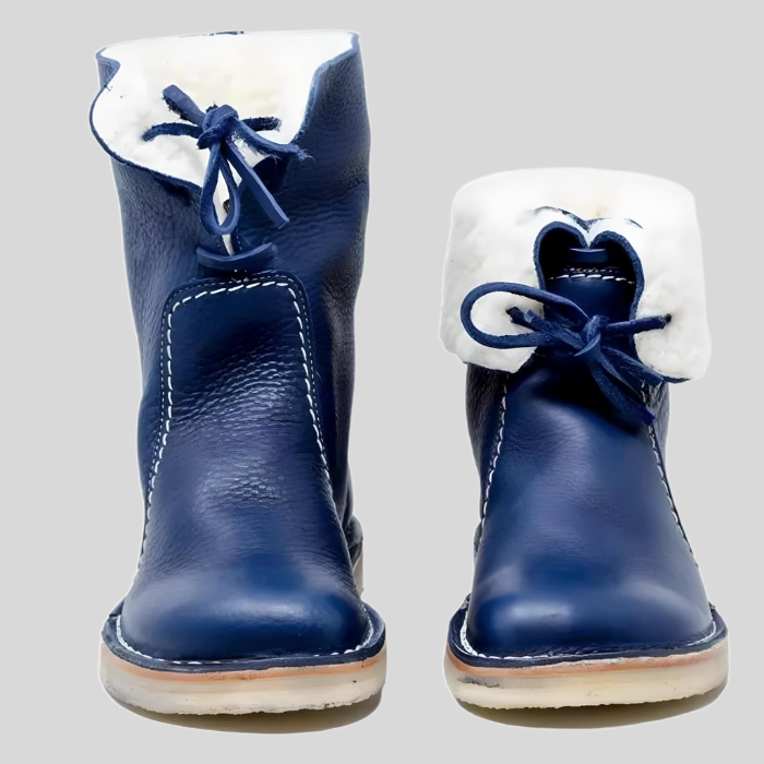 Victoria High-Top Winter Boots – Lace-Up Shoes with Faux Fur Lining-Brown-4.5-State of Style