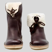 Victoria High-Top Winter Boots – Lace-Up Shoes with Faux Fur Lining-Brown-4.5-State of Style