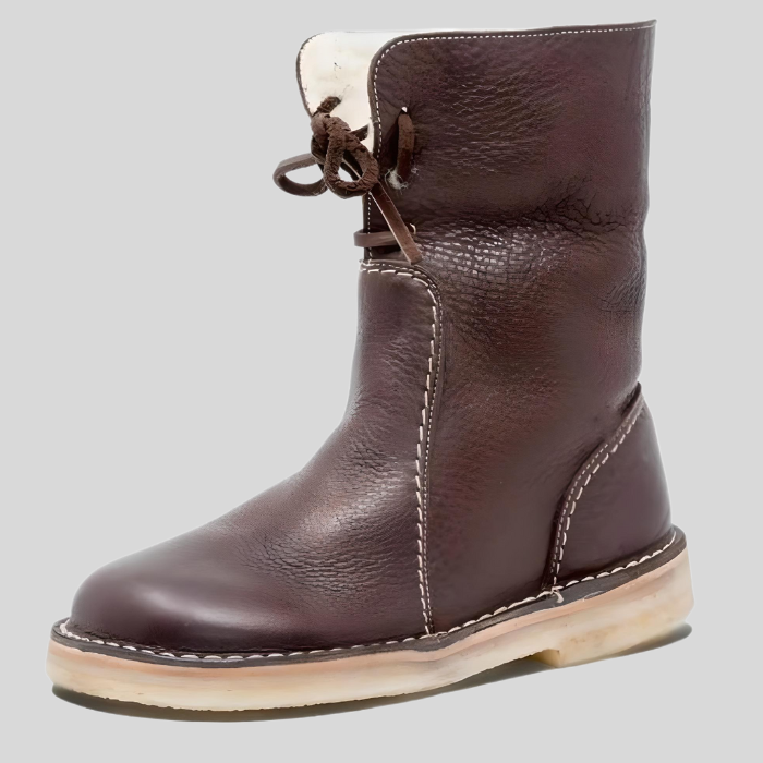 Victoria High-Top Winter Boots – Lace-Up Shoes with Faux Fur Lining-Stone-4.5-State of Style