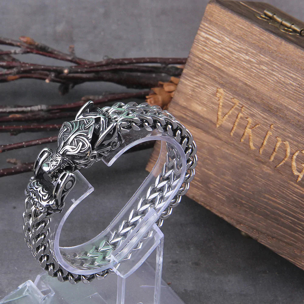 Viking Hunter Bracelet | Unique Nordic Design-Fenrir – The Wolf-Small 19cm-State of Style