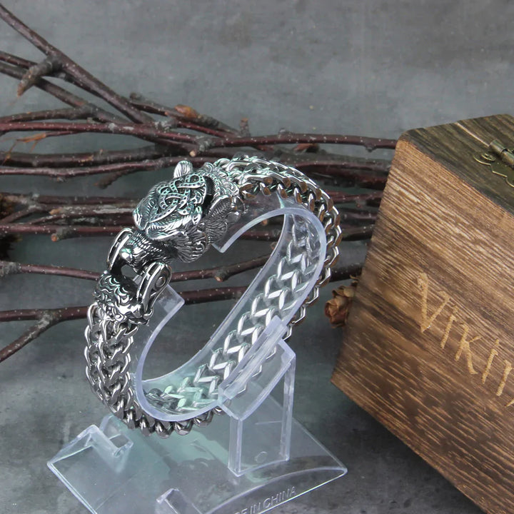Viking Hunter Bracelet | Unique Nordic Design-Fenrir – The Wolf-Small 19cm-State of Style