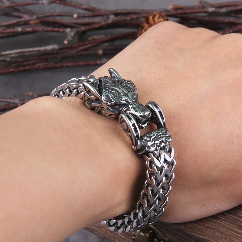 Viking Hunter Bracelet | Unique Nordic Design-Fenrir – The Wolf-Small 19cm-State of Style