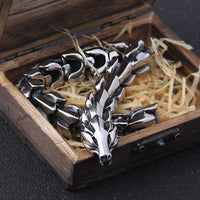 Viking Hunter Bracelet | Unique Nordic Design-Jörmungandr – The Dragon-Small 19cm-State of Style