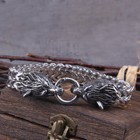 Viking Wolf Charm Bracelet – Ragnar-19cm-State of Style
